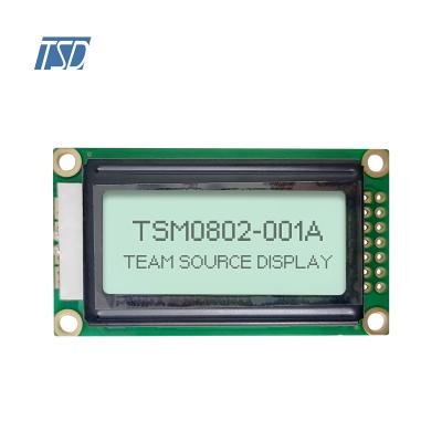 8*2 dots display LCD Type: STN,TRANSFLECTIVE/Positive